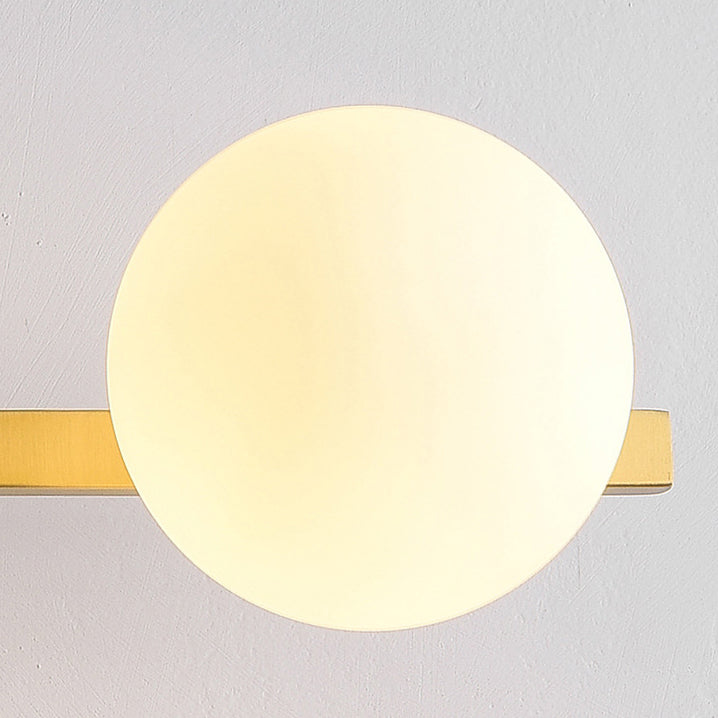 Orbs Stitching Straight Line 3-Light Wall Lamp