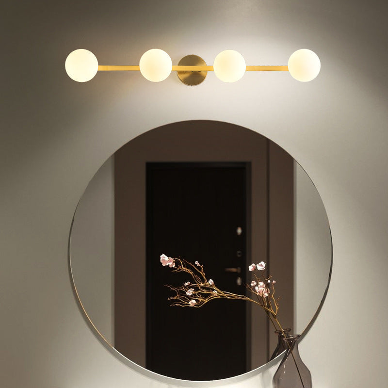 Orbs Stitching Straight Line 3-Light Wall Lamp