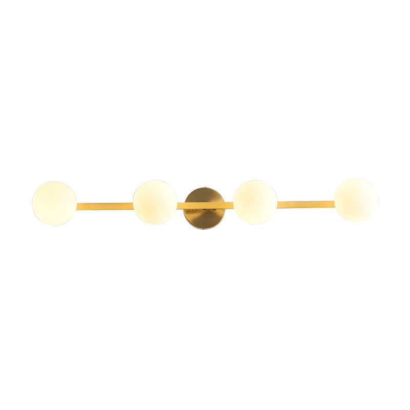 Orbs Stitching Straight Line 3-Light Wall Lamp