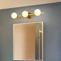 Orbs Stitching Straight Line 3-Light Wall Lamp