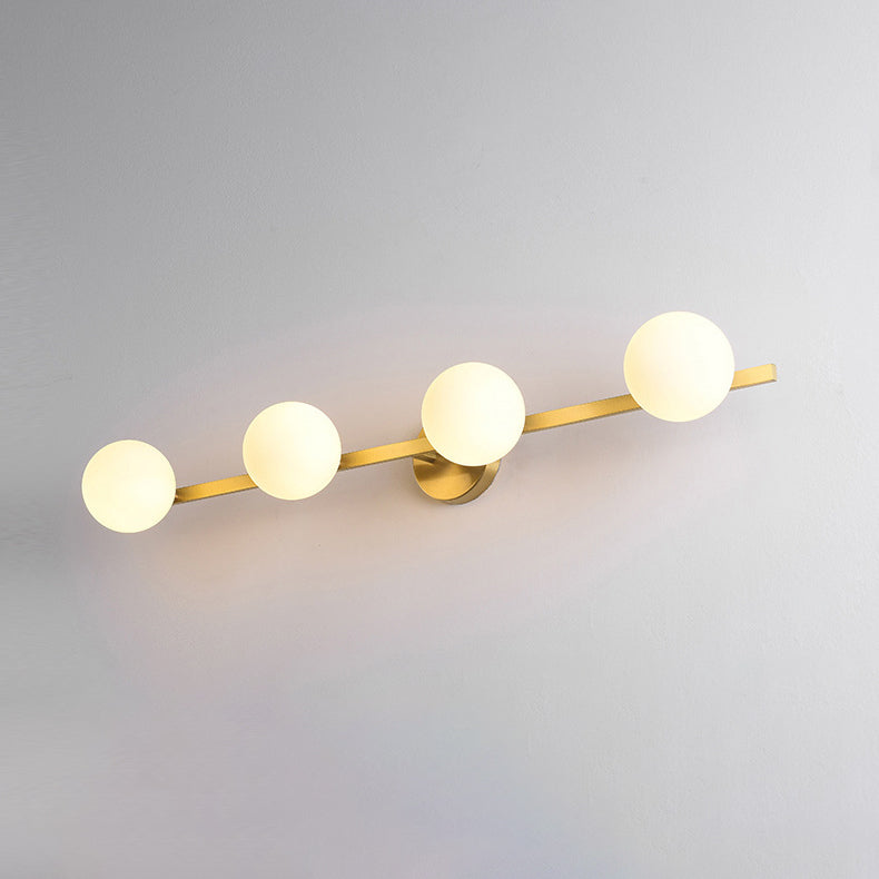 Orbs Stitching Straight Line 3-Light Wall Lamp