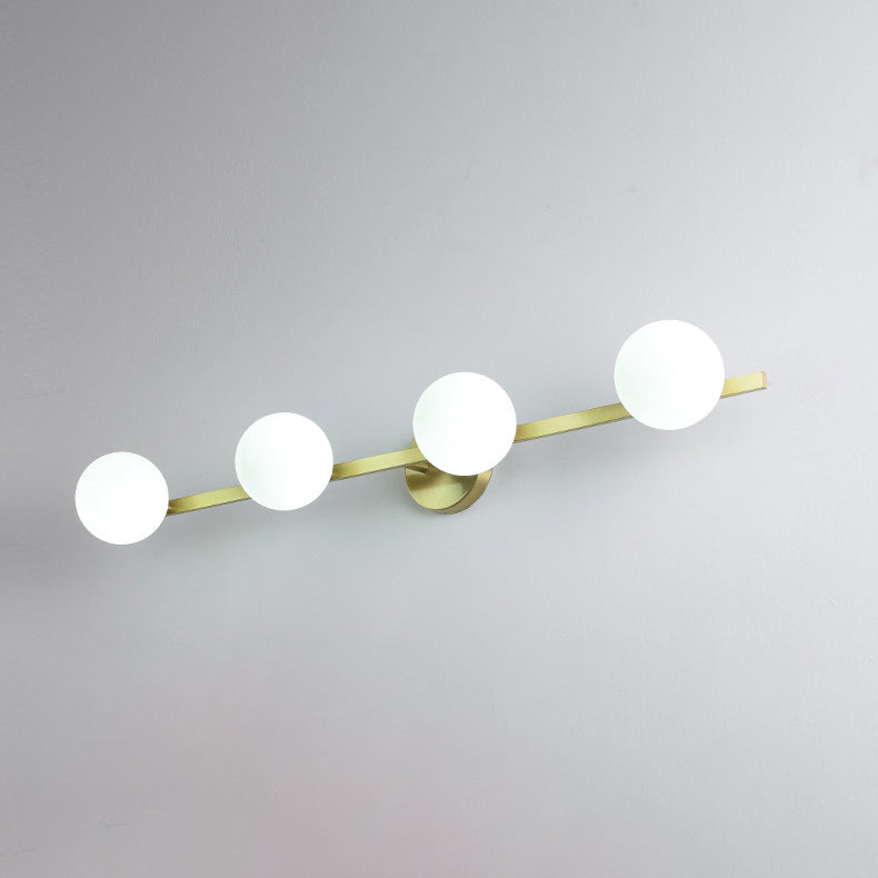 Orbs Stitching Straight Line 3-Light Wall Lamp