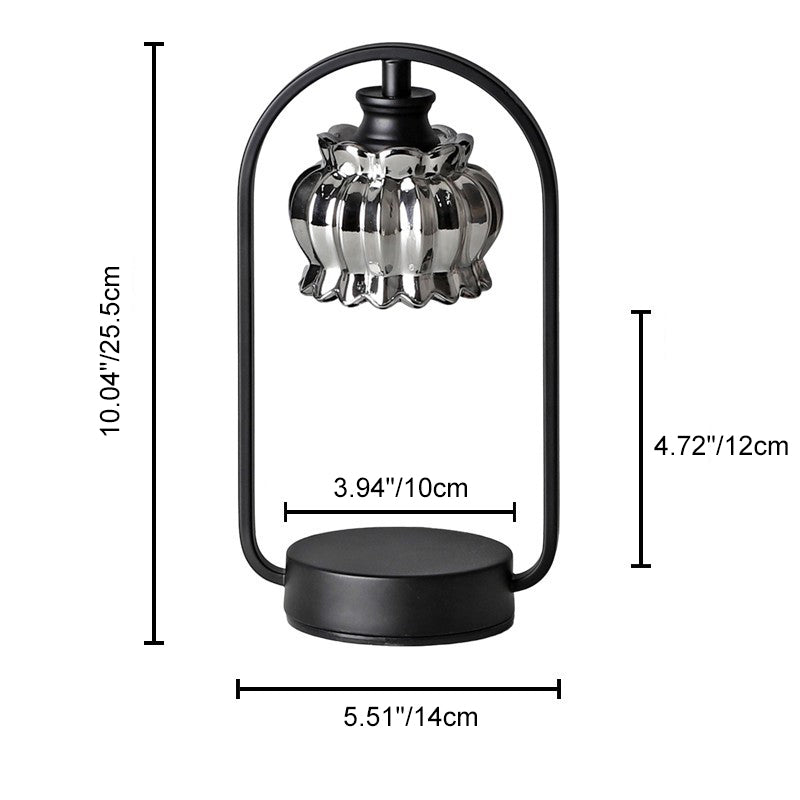 Bud Glass Lampshade Round Table Lamp