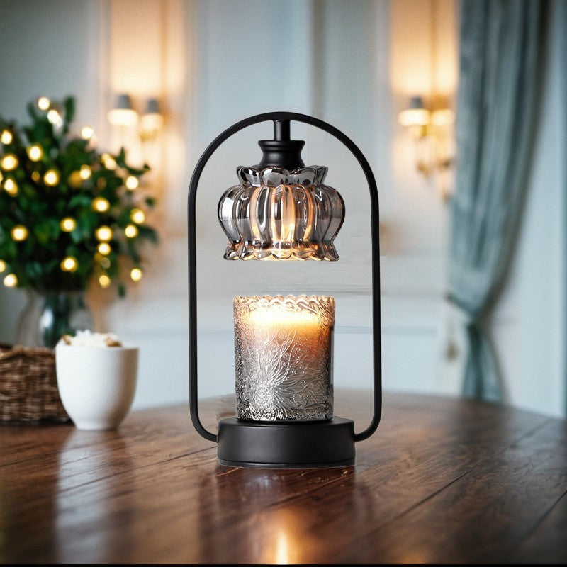 Bud Glass Lampshade Round Table Lamp