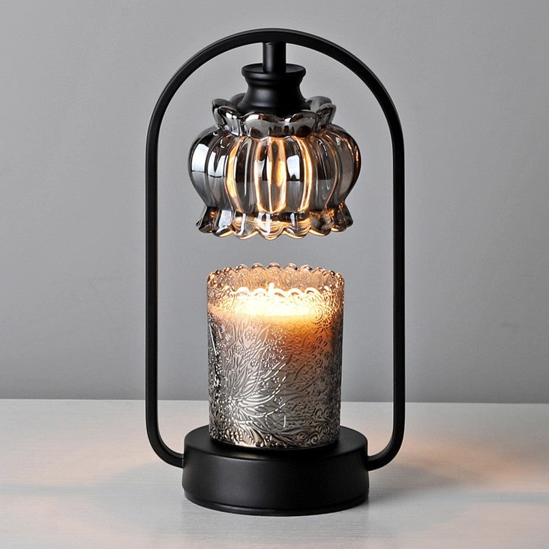 Bud Glass Lampshade Round Table Lamp