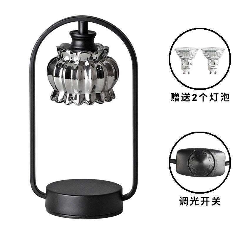 Bud Glass Lampshade Round Table Lamp