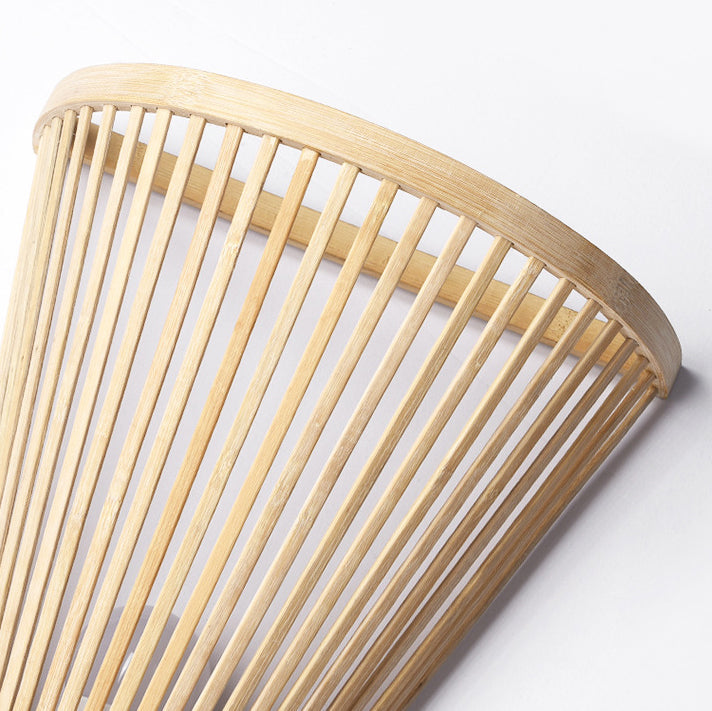 Vertical Broom Shape Bamboo Wall Lamp