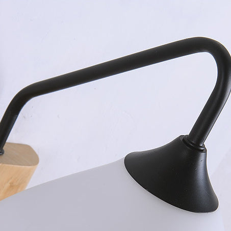 Cone Glass Lampshade Solid Wall Lamp