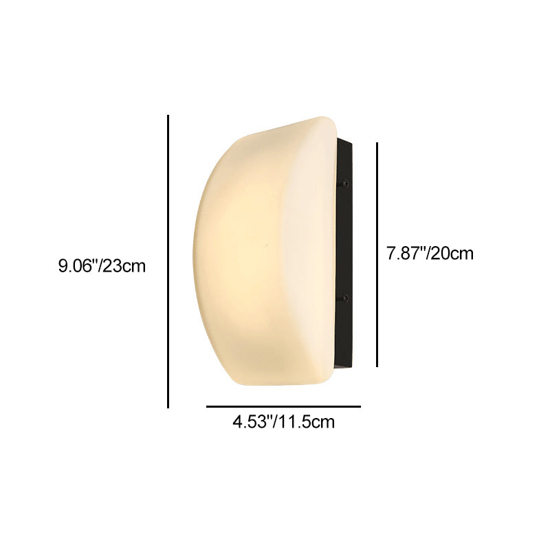 Rectangle Half Arc Iron Wall Lamp