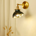 Brass Glass Lampshade Living Wall Lamp
