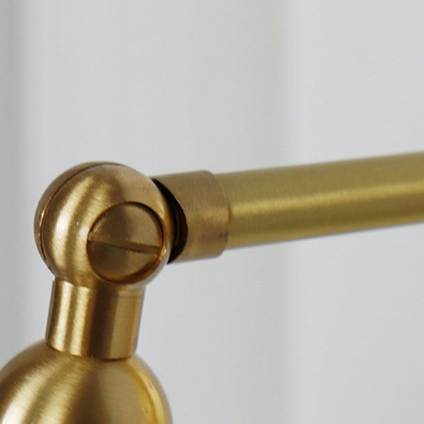 Brass Glass Lampshade Living Wall Lamp