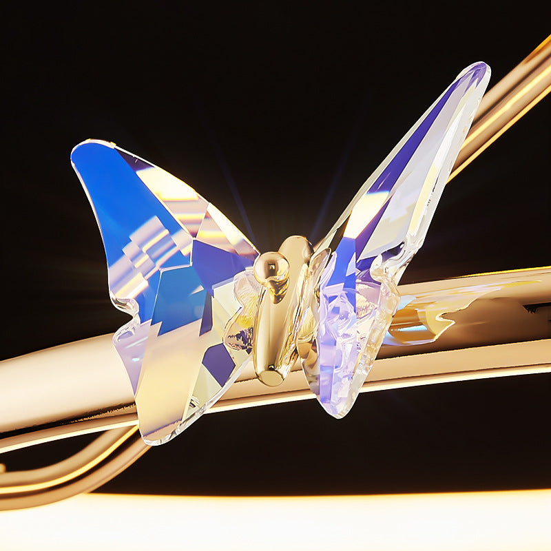 Circle Butterfly Aluminum Hardware Wall Lamp