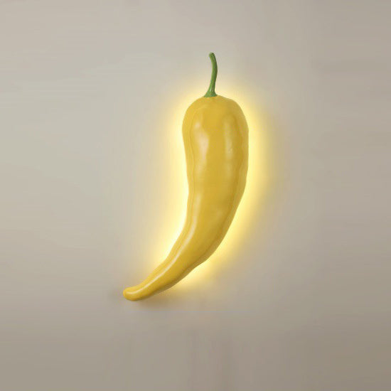 Chili Resin Glass Dining Wall Lamp