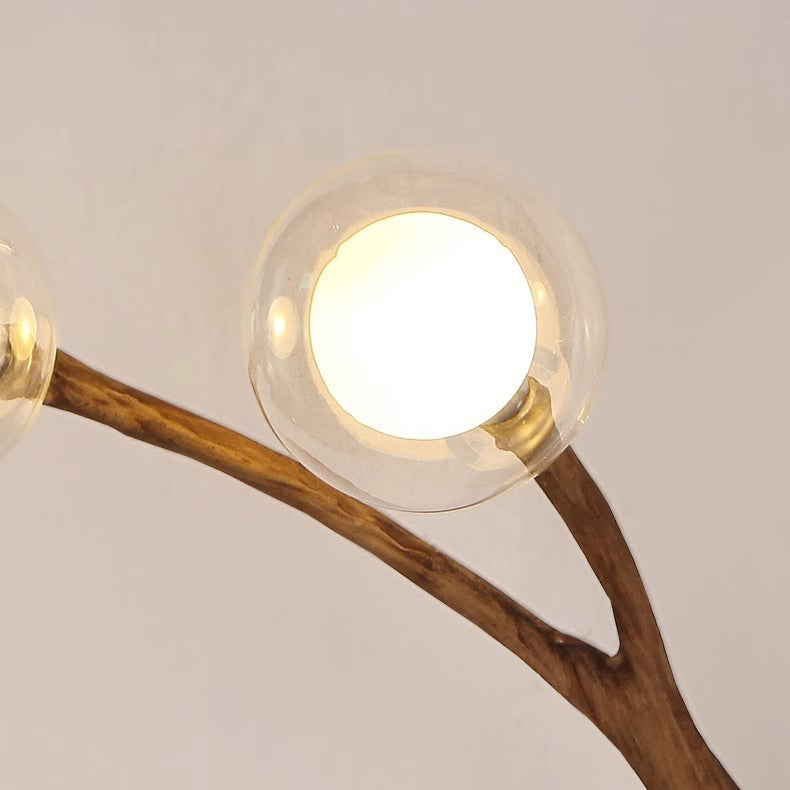Branches Polymer Glass Lampshade 4-Light Wall Lamp