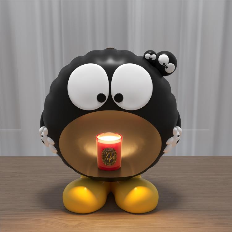 Briquettes Resin Lampshade Melting Table Lamp