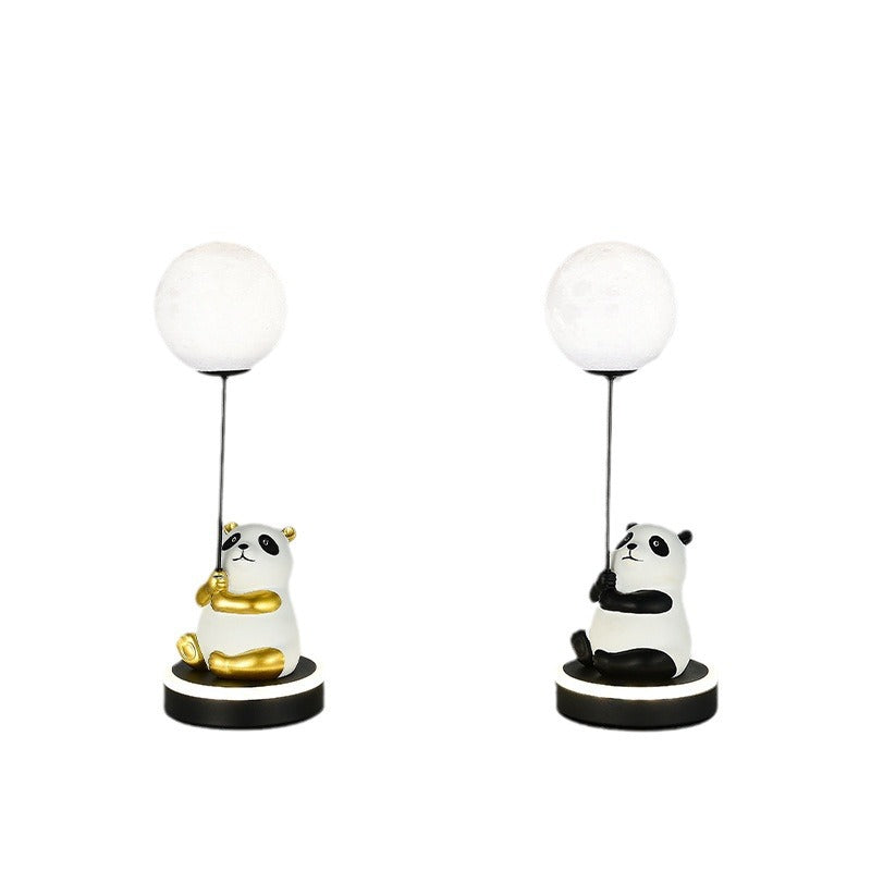 Panda Resin PVC Lampshade Table Lamp