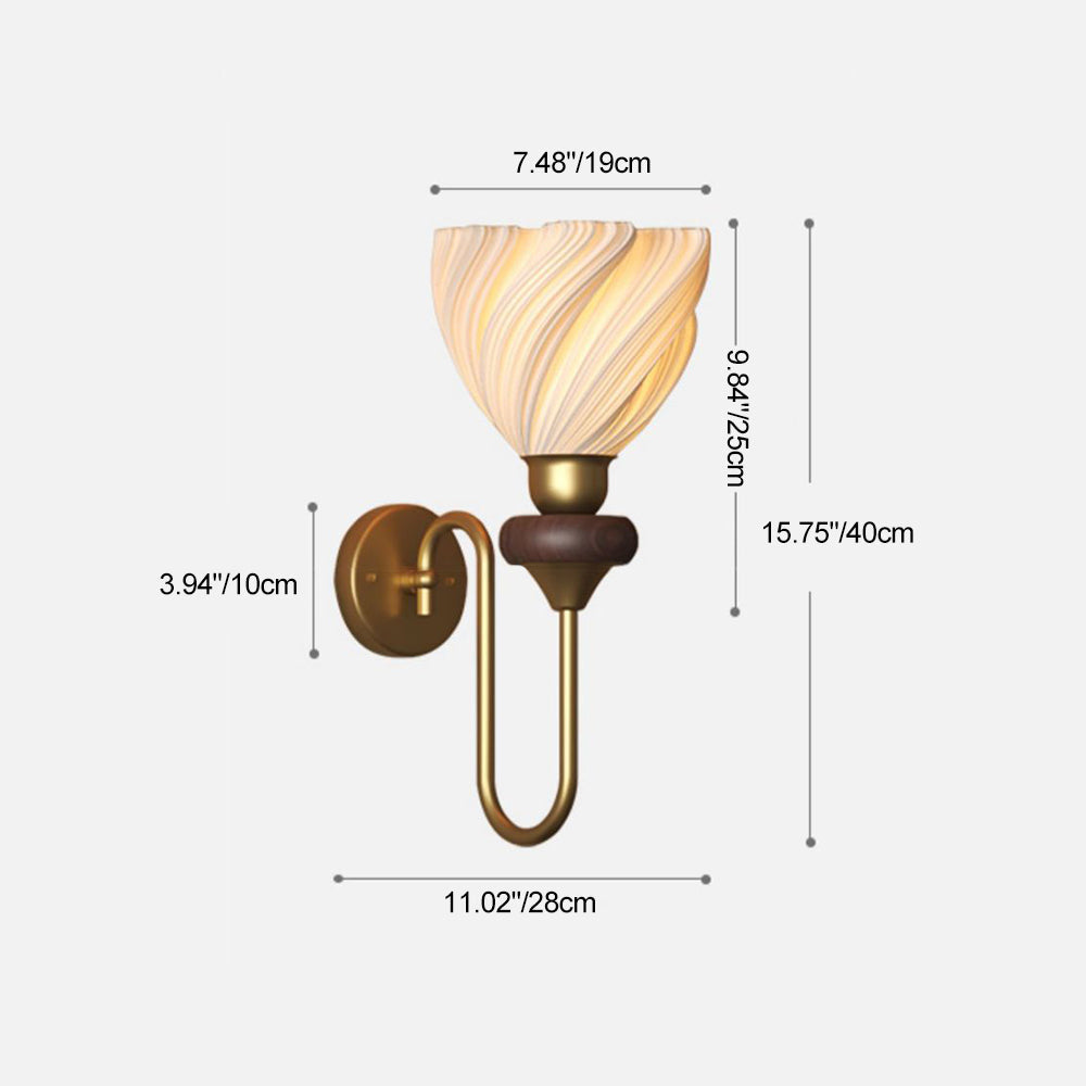 Skirt Swing PLA Lampshade Wall Lamp