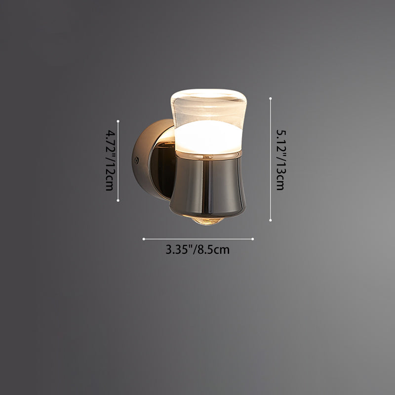Cylinder Aluminum Iron Optical Wall Lamp