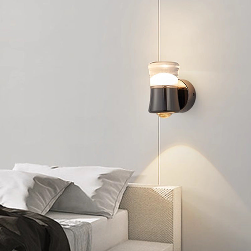 Cylinder Aluminum Iron Optical Wall Lamp