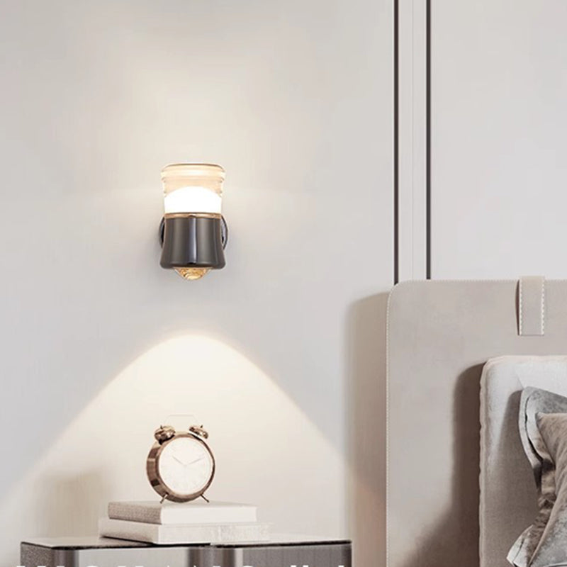 Cylinder Aluminum Iron Optical Wall Lamp