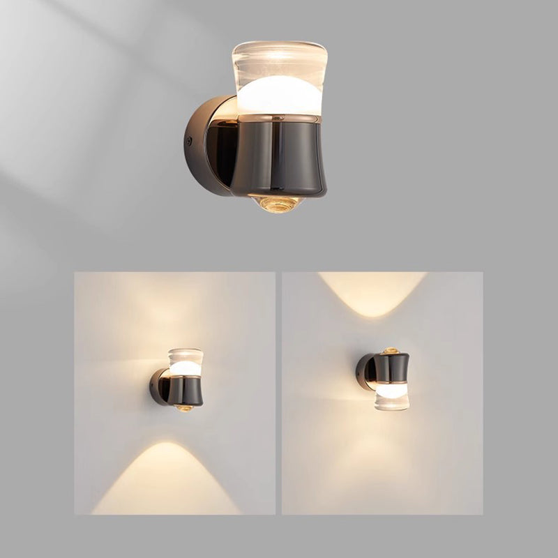 Cylinder Aluminum Iron Optical Wall Lamp