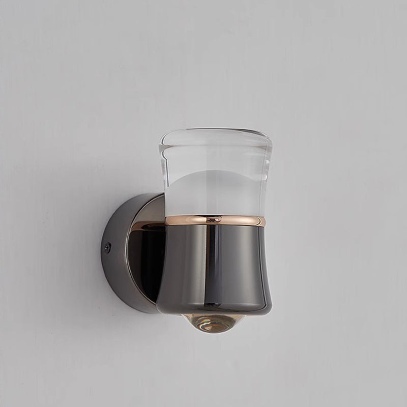 Cylinder Aluminum Iron Optical Wall Lamp