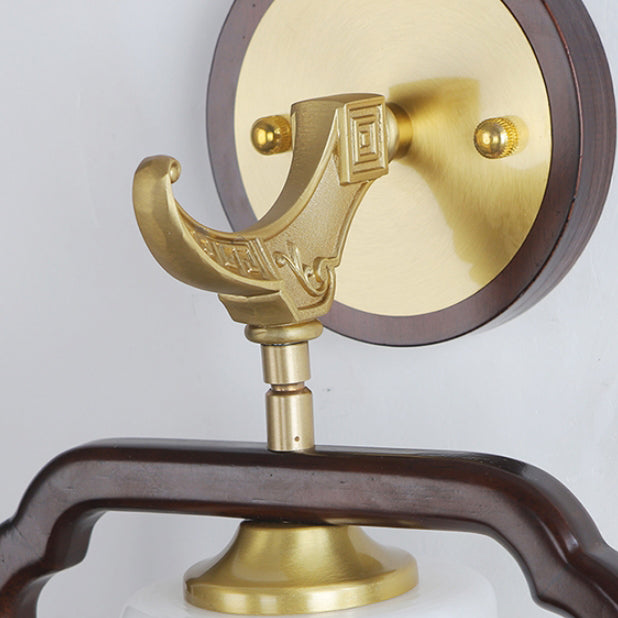 Polygonal Copper Frame Cylindrical Wall Lamp