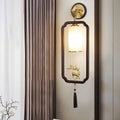 Polygonal Copper Frame Cylindrical Wall Lamp