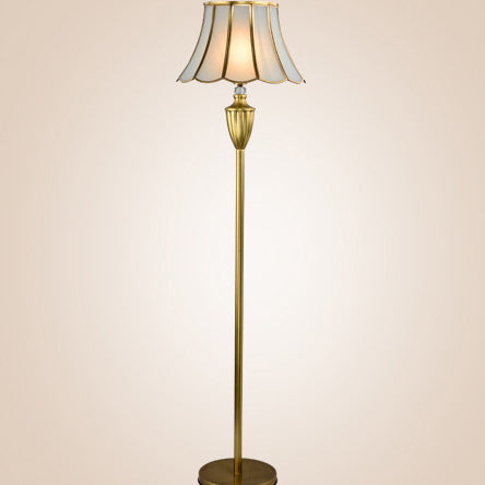 Hat Shape Full Copper Floor Lamp