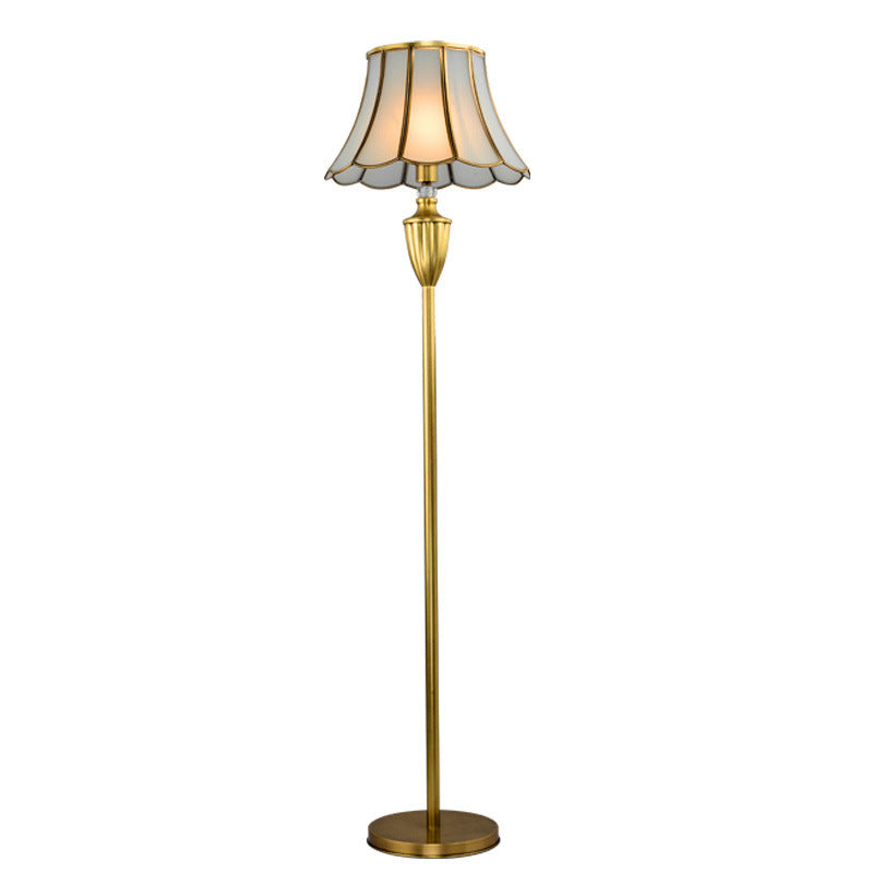 Hat Shape Full Copper Floor Lamp