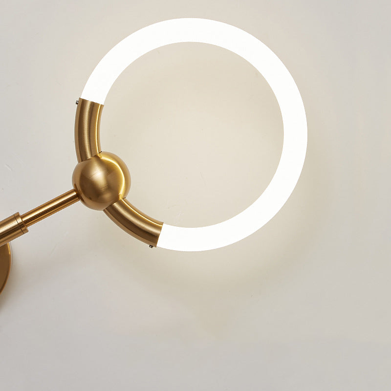 Round Circle Iron Acrylic Wall Lamp