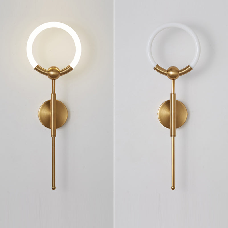 Round Circle Iron Acrylic Wall Lamp