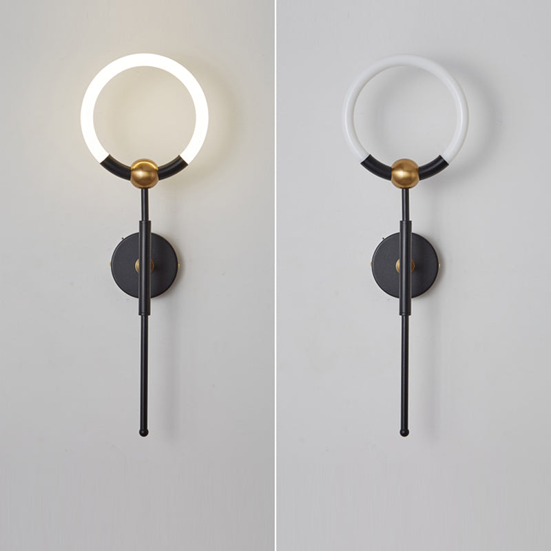 Round Circle Iron Acrylic Wall Lamp