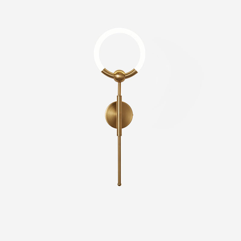 Round Circle Iron Acrylic Wall Lamp