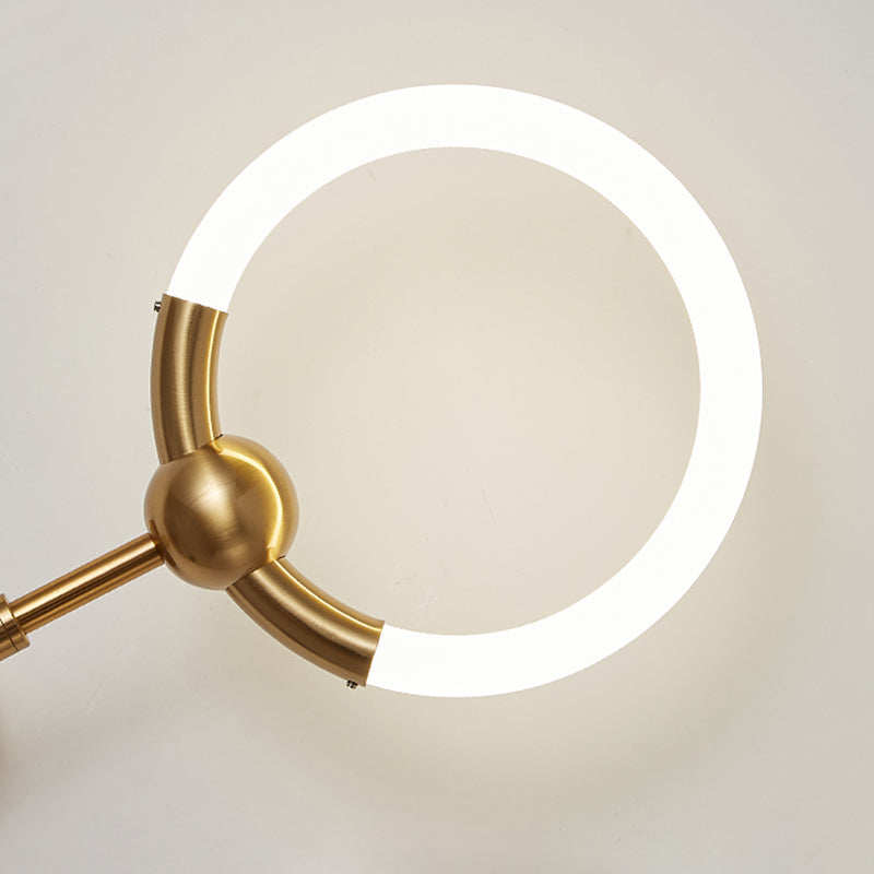 Round Circle Iron Acrylic Wall Lamp