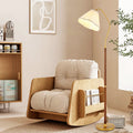 Skirt Shape Rotatable Fabric Floor Lamp