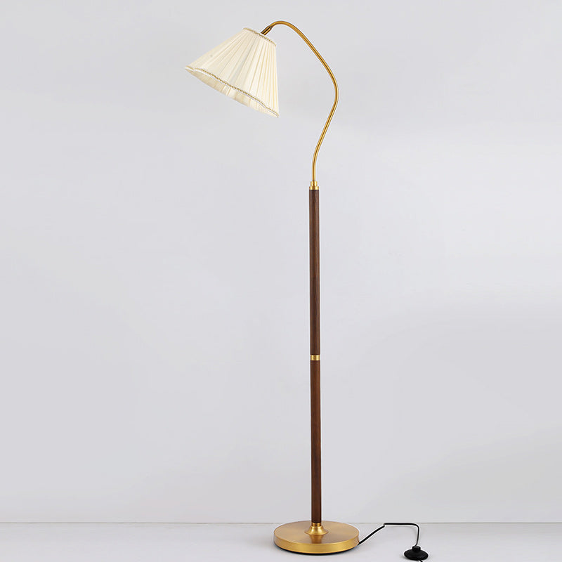 Skirt Shape Rotatable Fabric Floor Lamp