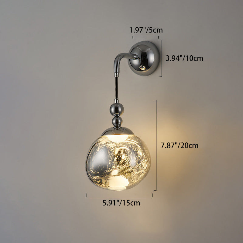 Lava Ball Acrylic Hardware Wall Lamp
