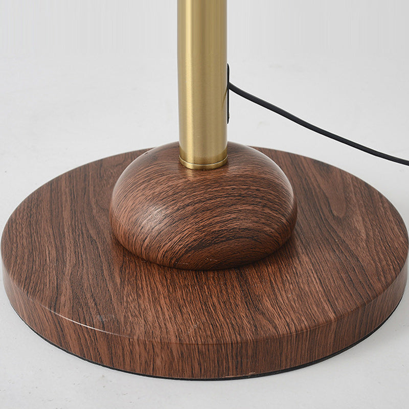 Curve Metal Fabric Lampshade Floor Lamp