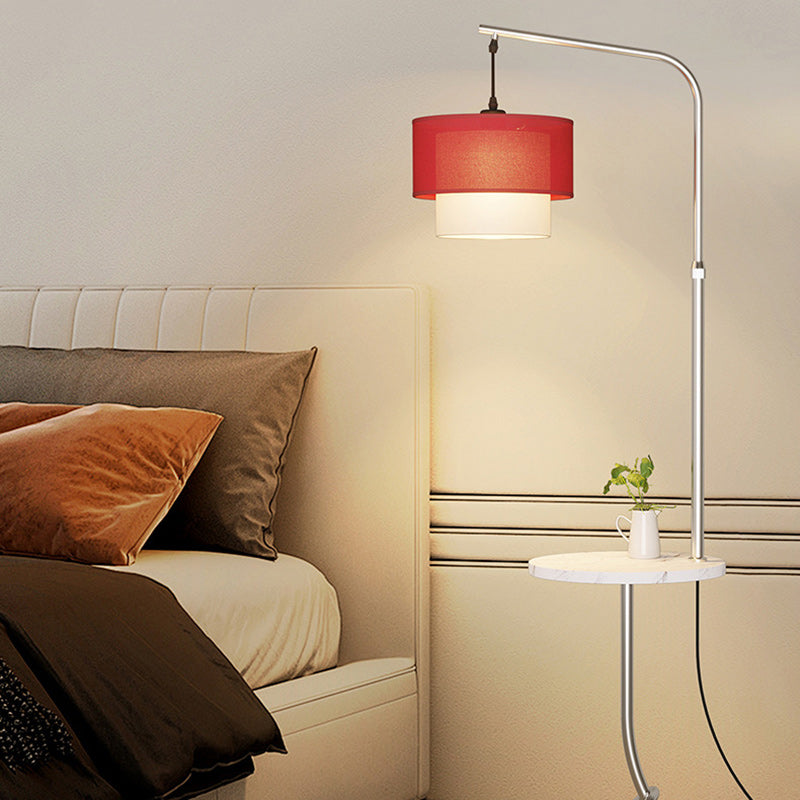 Iron Marble Table Round Floor Lamp