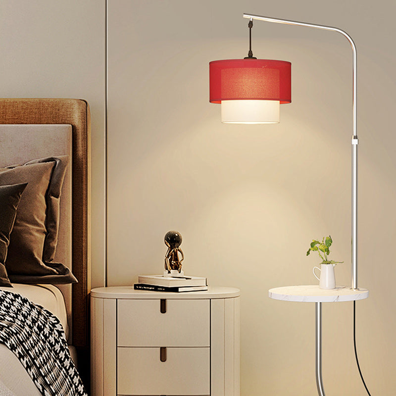 Iron Marble Table Round Floor Lamp