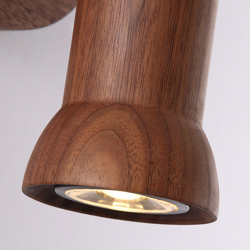 Cylindrical Flashlight Shape Copper Wall Lamp