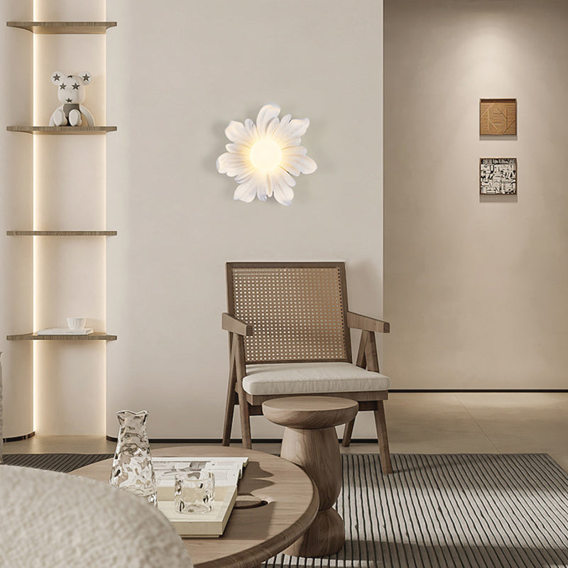 Floral Orb Resin Roto-molding Wall Lamp