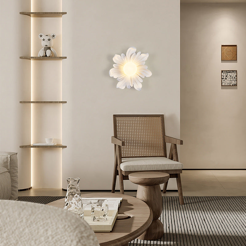 Floral Orb Resin Roto-molding Wall Lamp