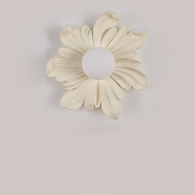 Floral Orb Resin Roto-molding Wall Lamp