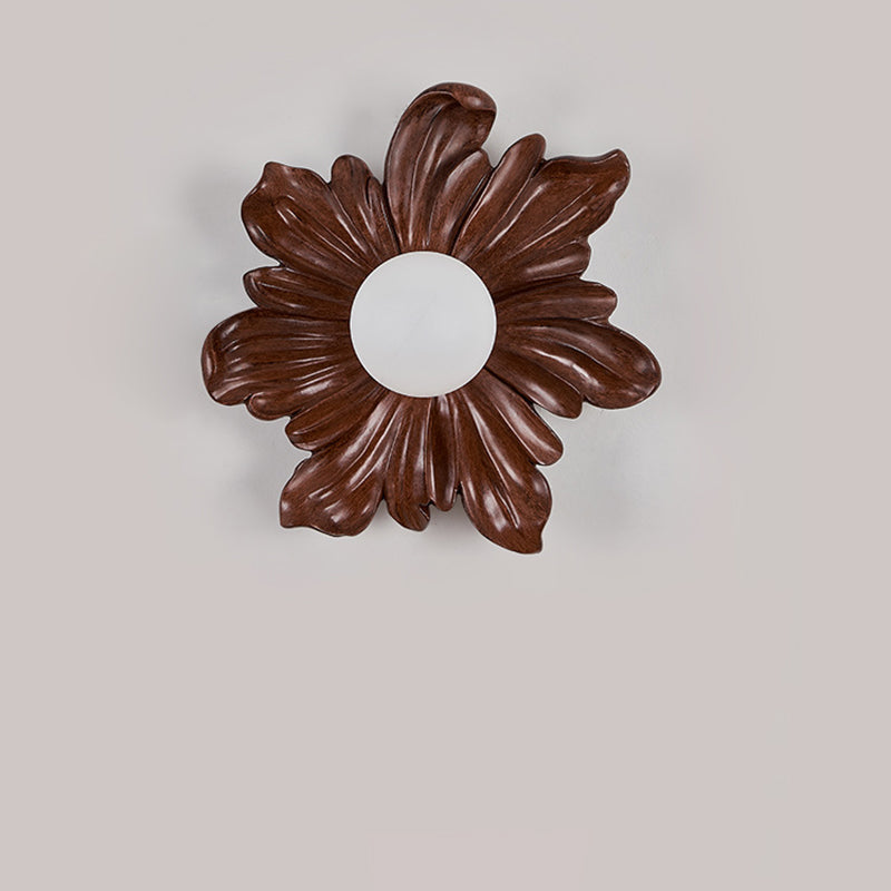 Floral Orb Resin Roto-molding Wall Lamp