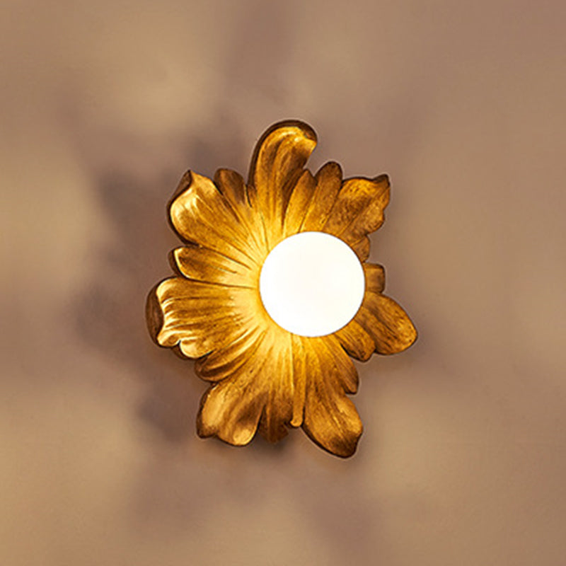 Floral Orb Resin Roto-molding Wall Lamp
