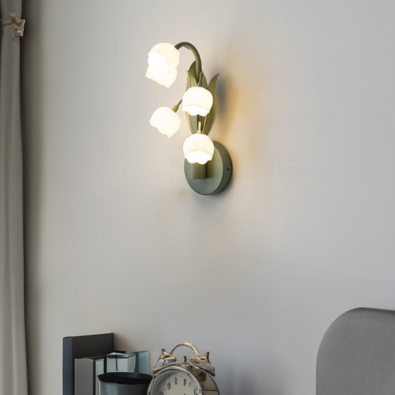 Floral Bouquet Iron PC 5-Light Wall Lamp