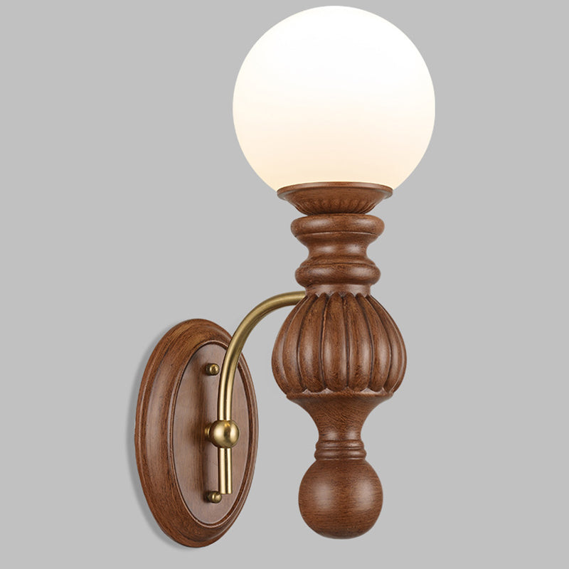 Orb Resin Roto-molding Fabric Wall Lamp