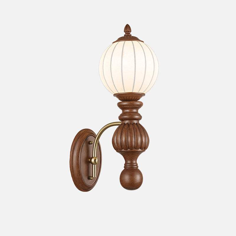 Orb Resin Roto-molding Fabric Wall Lamp